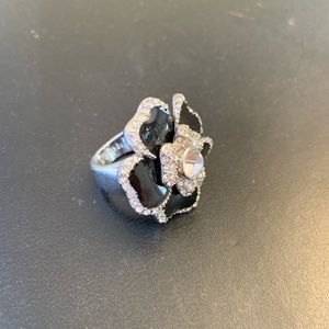 Lia Sophia Black and rhinestones